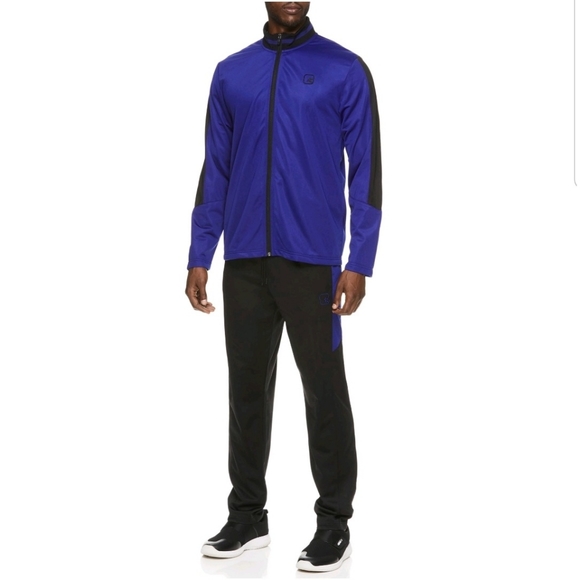 NWT-Mens 2 Pc And1 Black Warm Up Athletic Track Jacket /& Pants Set L XL /& 2XL